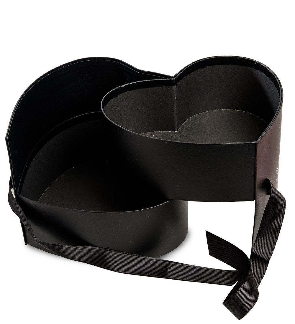 WG-96-D Коробка подарочная «Сердце» цв.черный