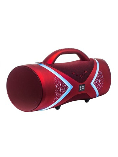 Портативная колонка BT SPEAKER Booms Bass E 818 Bluetooth c подсветкой красная