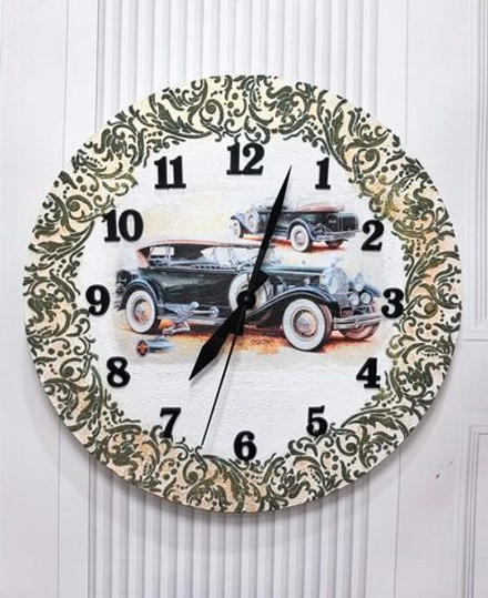 Авторские настенные часы "Pierce-Arrow"