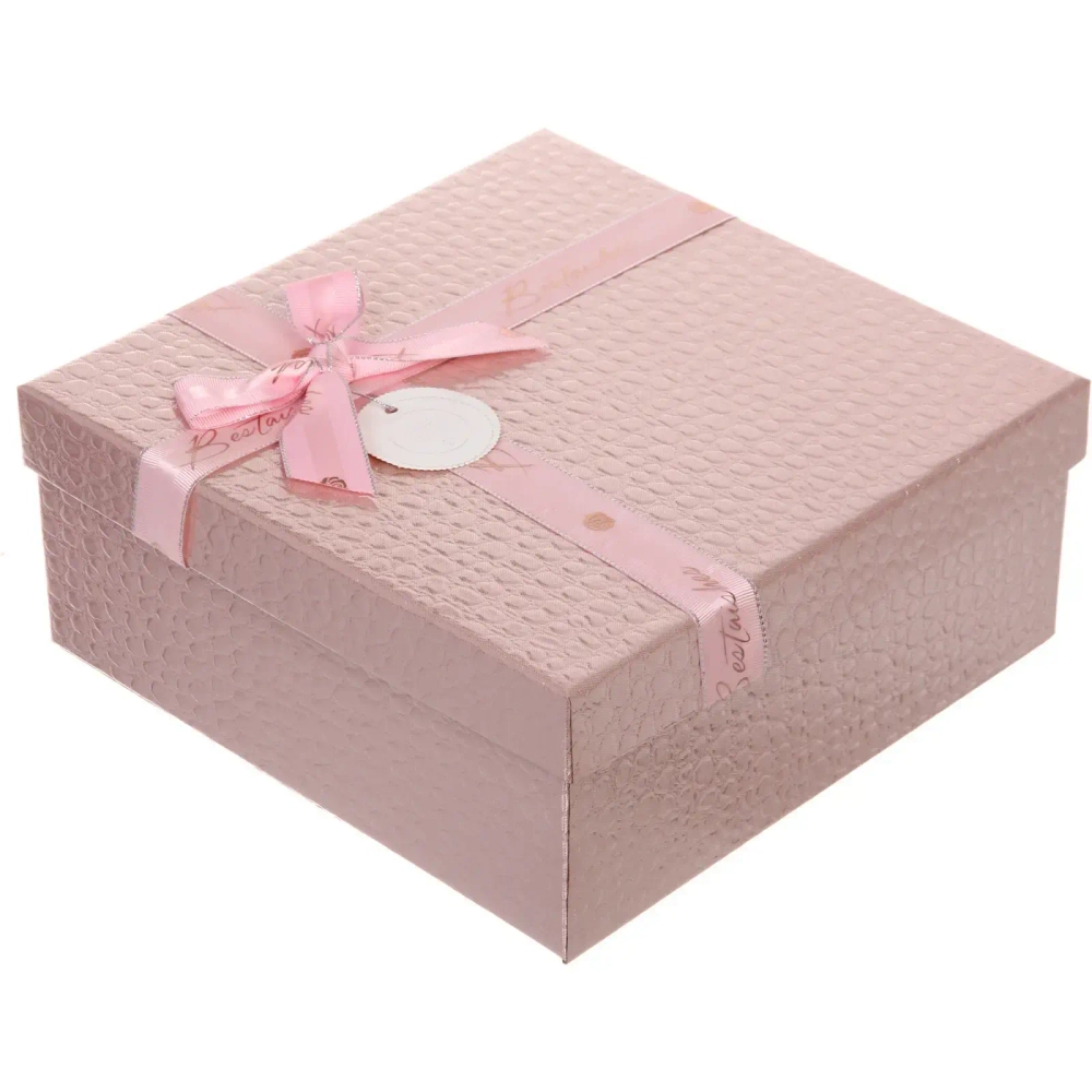 Коробка подарочная «Текстура» 24*24*10 см, розовый