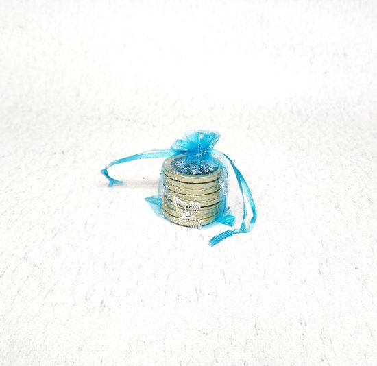 Мешок для подарков бирюза 20 шт