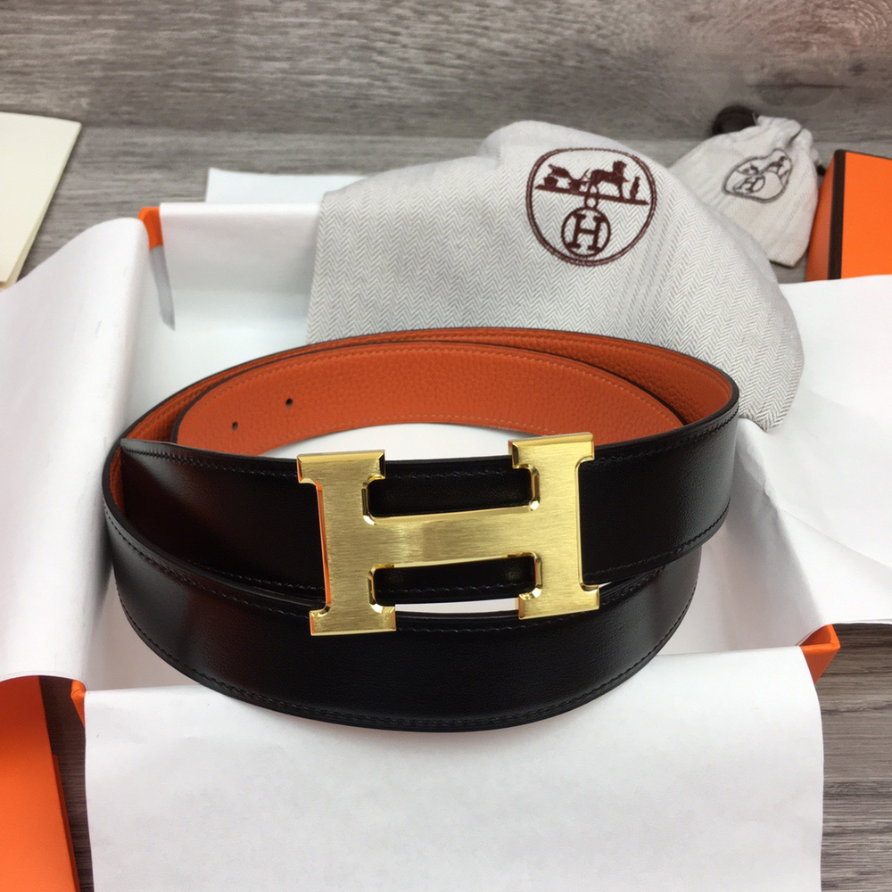 Двухсторонний ремень из зернистой кожи Togo