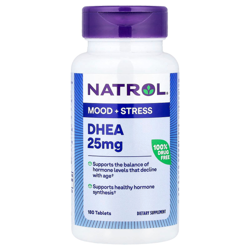Natrol, DHEA, 25 мг, 180 таблеток