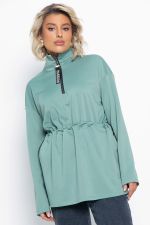 Блуза Долгожданная встреча (зеленая) Б15080-5М LT Collection