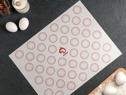 Коврик армированный для макаронс Доляна, 4030 см, цвет МИКС