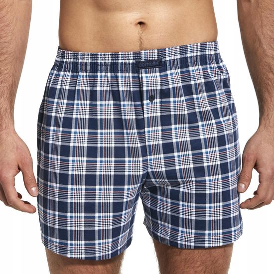 Трусы мужские семейные Cornette Comfort 002/198, клетка бело-синяя