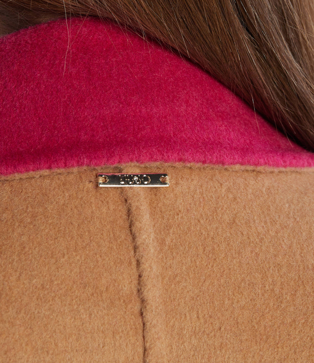 Двухстороннее пальто Liu Jo - розовый(MF3241 T3505)