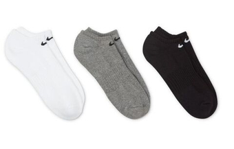 Теннисные носки Nike Everyday Cotton Cushioned No Show 3P - разноцветные