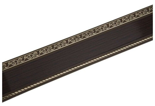Декоративная планка «Есенин», длина 400 см, ширина 7 см, цвет золото/венге