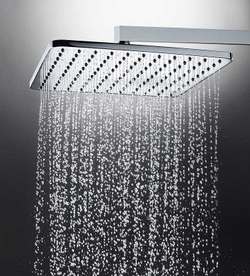 Bossini Cosmo душевая лейка 280x280 мм с горизонтальным держателем 400 мм, цвет хром