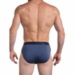 Мужские трусы брифы синие с узором Sergio Dallini SG2933-3
