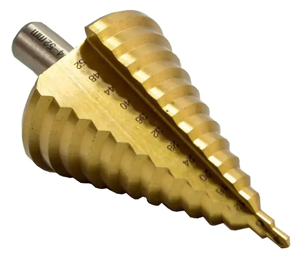 Сверло ступенчатое конусное по металлу 4 - 52 мм