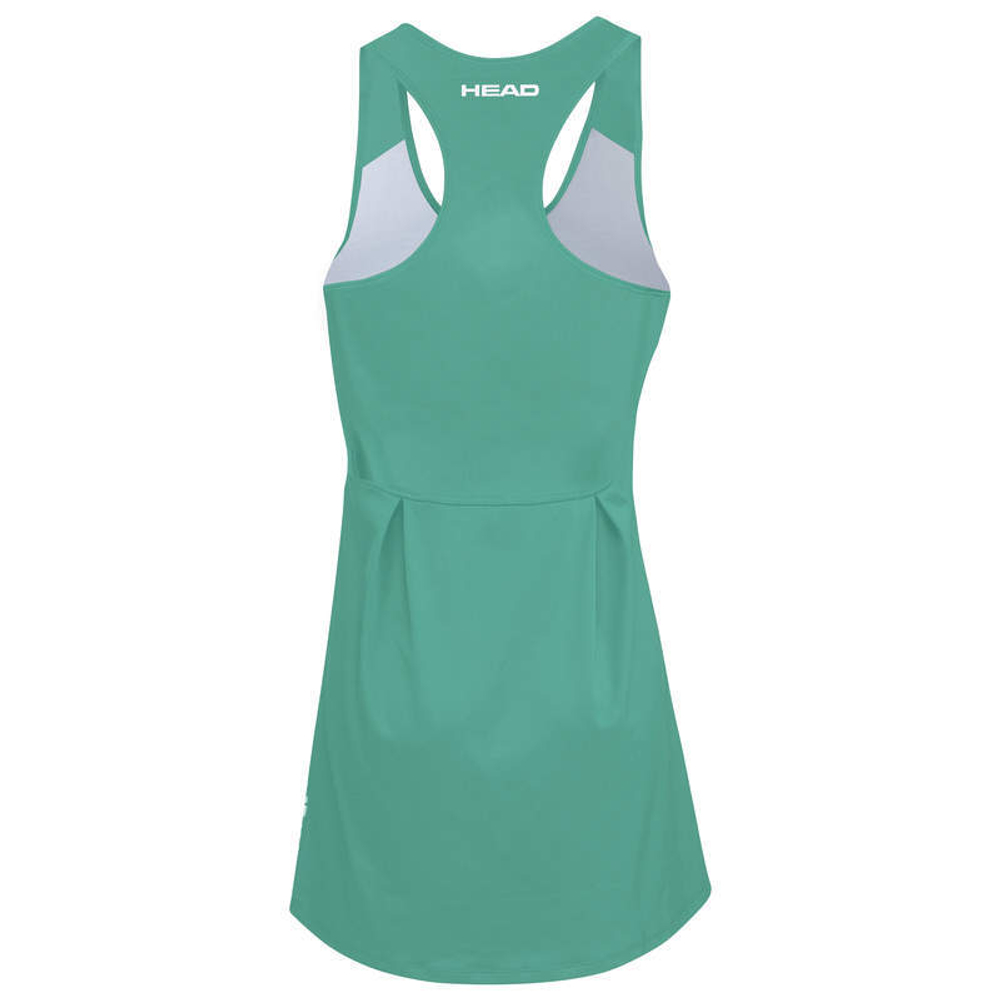 Платье для девочки теннисное Head Sprint Dress G - nile green/print vision