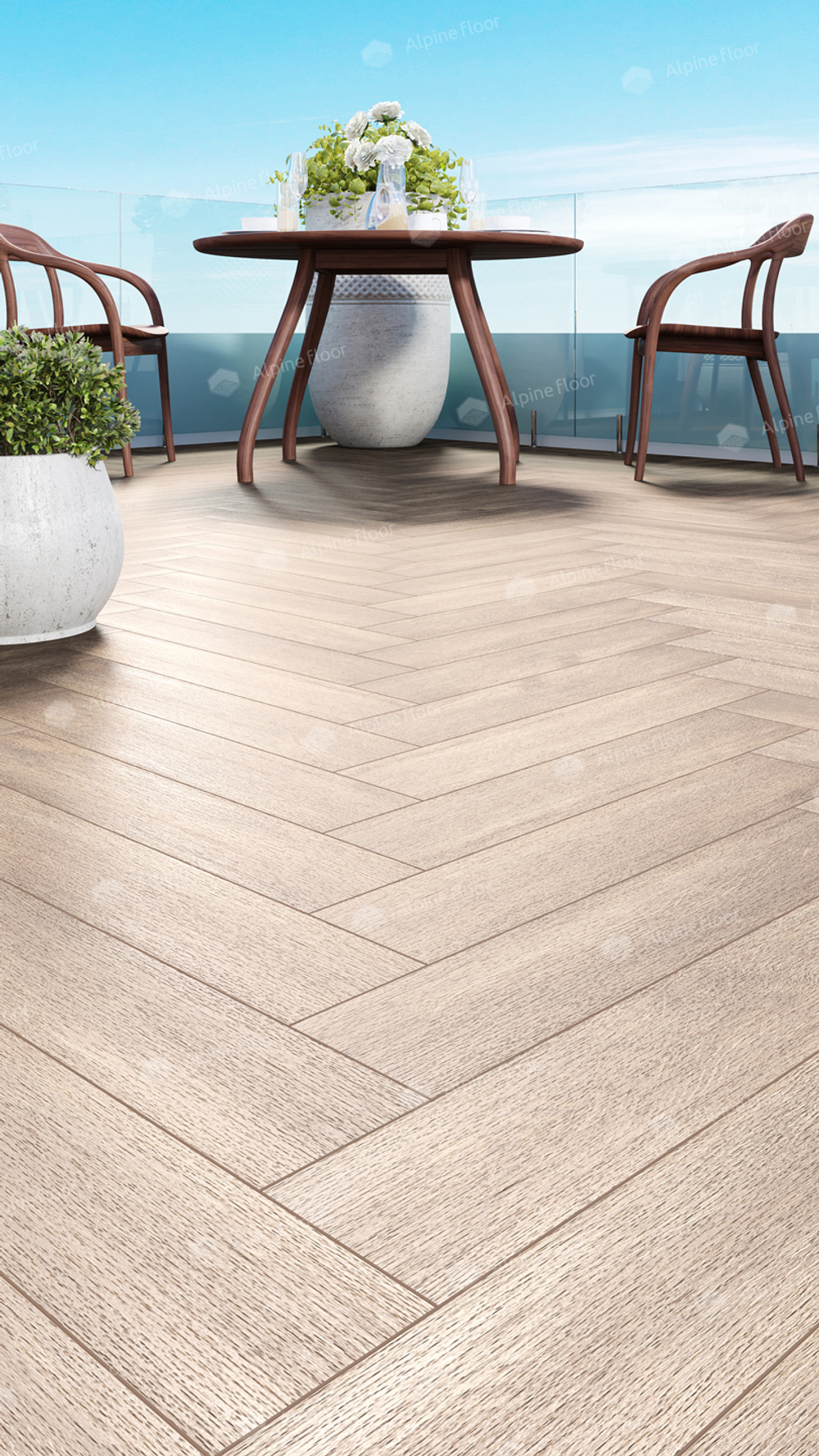 LVT плитка Макадамия ECO 16-10