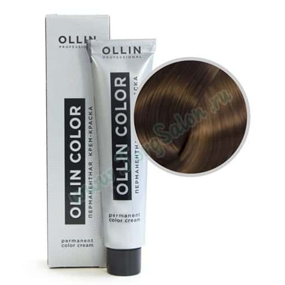 Перманентная крем-краска для волос, «Русый коричневый» 7/7, Ollin Color, 60 мл.