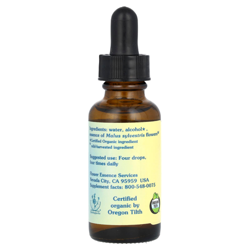 Flower Essence Services, крабовое яблоко, цветочная эссенция, 30 мл (1 жидк. унция)