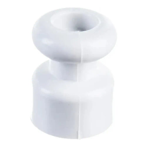 Изолятор для декоративного расположения витых проводов D 17,5 мм, H 22,5 мм "РЕТРО", 10шт, белый