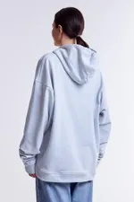 Худи Гербарий Василек Light серо-голубое