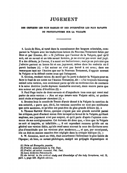 La Sainte Bible selon la Vulgate traduite en français, avec des notes | F. Vigouroux