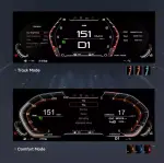 Электронная панель приборов BMW 4-серия F32 2012-2018 - Kuberg NH-LCD-B02-F32 с ЖК 12.3" экраном QLED