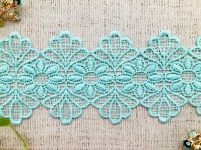 Кружево плетеное, ш. 10 см, ментол