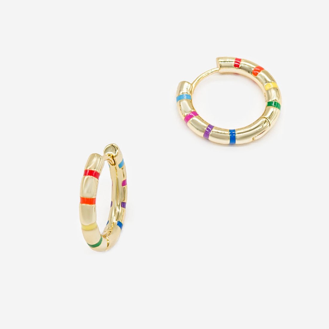 Швензы-кольца "Феерия" 19мм, эмаль, позолота