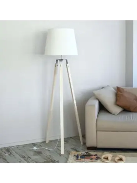 Торшер напольный с абажуром в гостиную современный