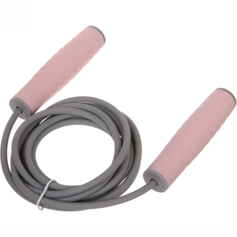 Скакалка утяжеленная RICHO RQ-JR-SG03, 3 м, ручка 132 мм, грузы 2х100 гр, розовый
