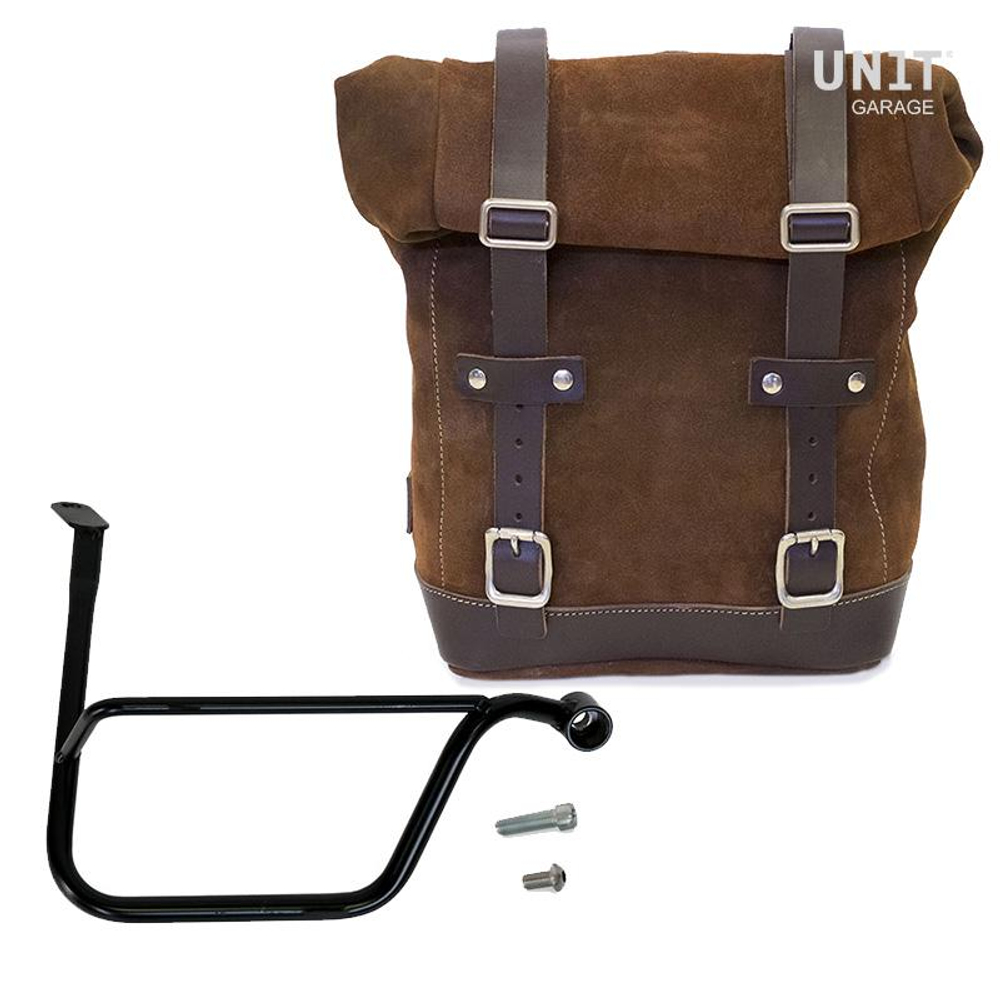 Unitgarage Боковая сумка из кожи + правый держатель Triumph Speed Twin 1200