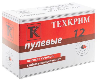 Патрон 12/70 Техкрим пуля Спорт-С Техкрим, коробка 10 шт.