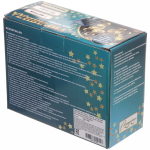 Гирлянда для улицы «Цветок» 7 м 50 ламп LED чёрный провод, 2 реж.,IP-55, Теплый белый (солнечная батарея).