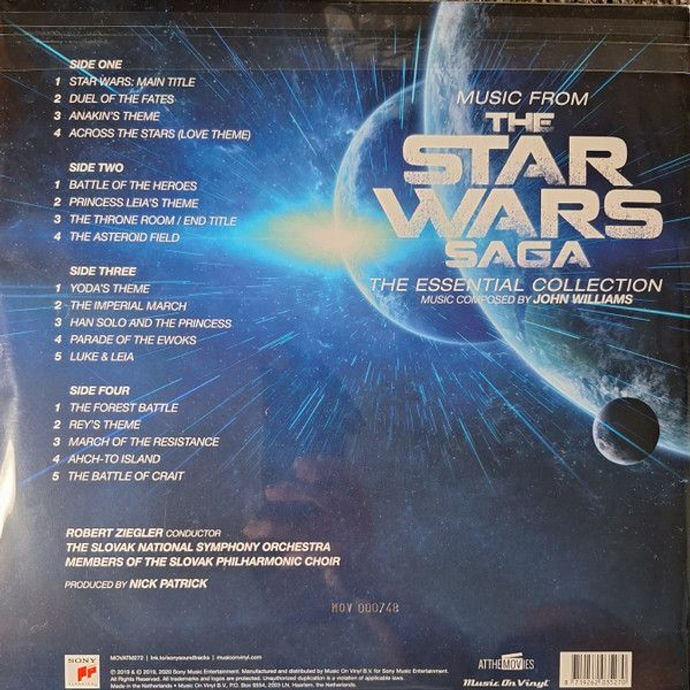 Виниловая пластинка John Williams 4 Music From The Star Wars Saga The Essential Collection