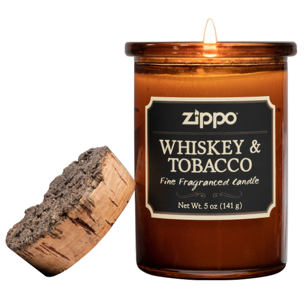 Ароматическая свеча Zippo Whiskey & Tobacco ZIPPO 70015 для подарка мужчине с ароматом виски и табака фото