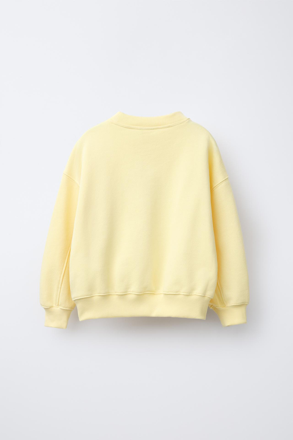 ZARA ТОЛСТОВКА В КЛЕТКУ ВИШИ С НАДПИСЬЮ, ЖЕЛТЫЙ