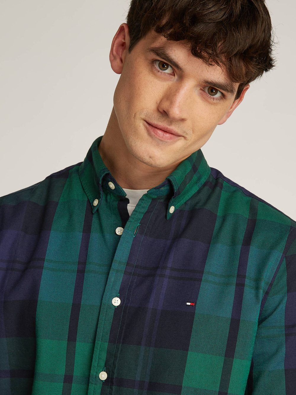 Рубашка OXFORD Tommy Hilfiger - зеленый(MW0MW37351)