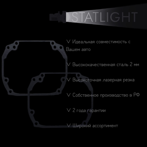 Переходные рамки для замены линз в фарах Audi A5 2007-2011/2011-2016 без AFS