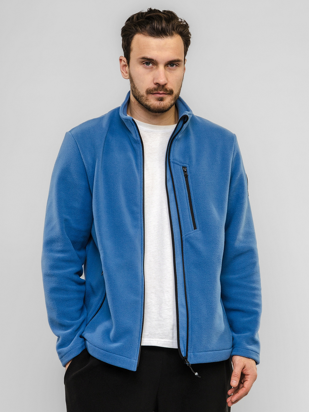 Кофта "НОХО" флисовая мужская, цвет "Полуночная синева"