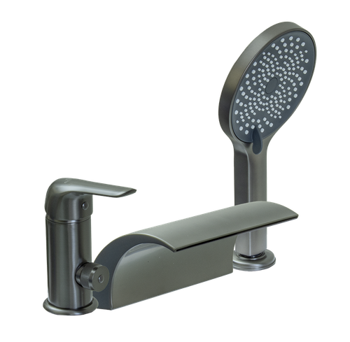 24033-G Смеситель на борт ванны (ГРАФИТ)  GANZER (8/1шт)