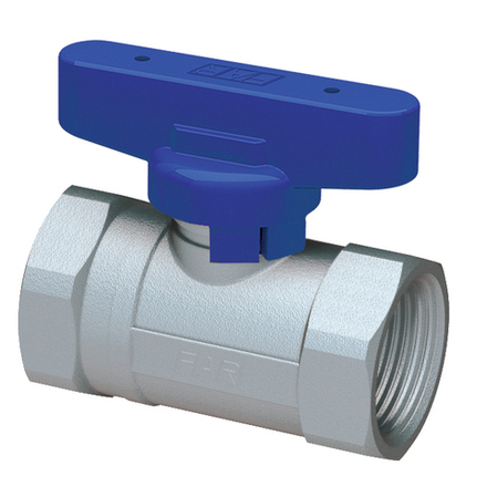 Шаровой кран хромир. 1/2' ВР-ВР, FAR (бабочка, син.)