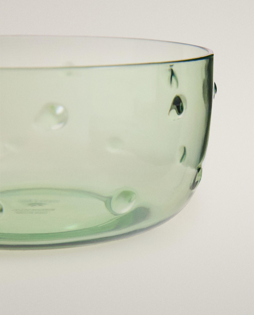 Zara Home миска из пластика, цвет зелёный, 13.6 см