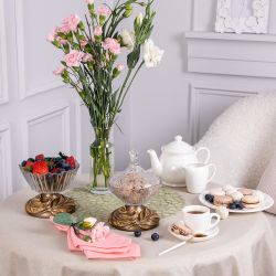 Сахарница стеклянная с крышкой Боа Бронза