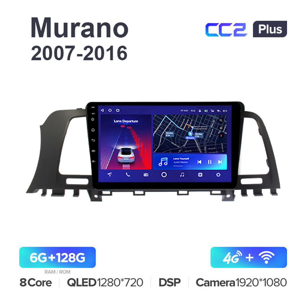 Teyes CC2 Plus 9"для Nissan Murano 2007-2016