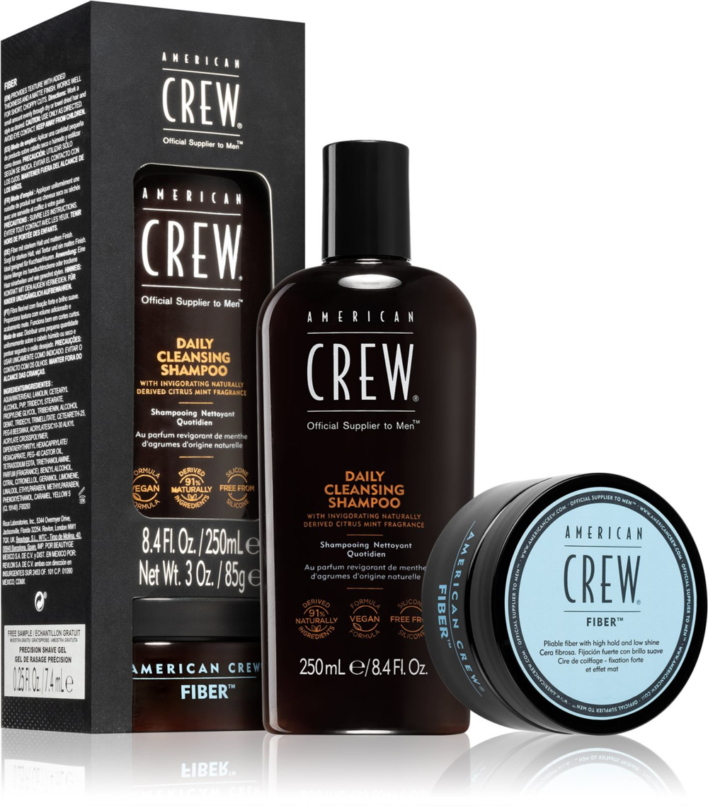 American Crew Regimen Set Fiber Duo - набор для укладки волос для мужчин /   / GTIN 738678003091