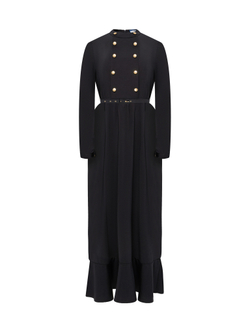 Платье длинное черное