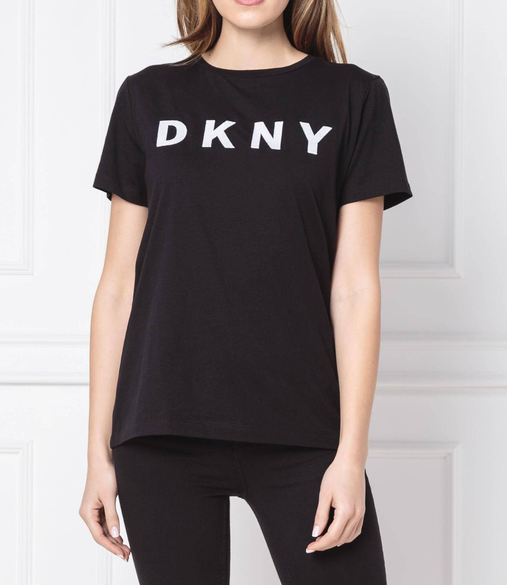 Футболка LOGO TEE DKNY - черный(W3276CNA)