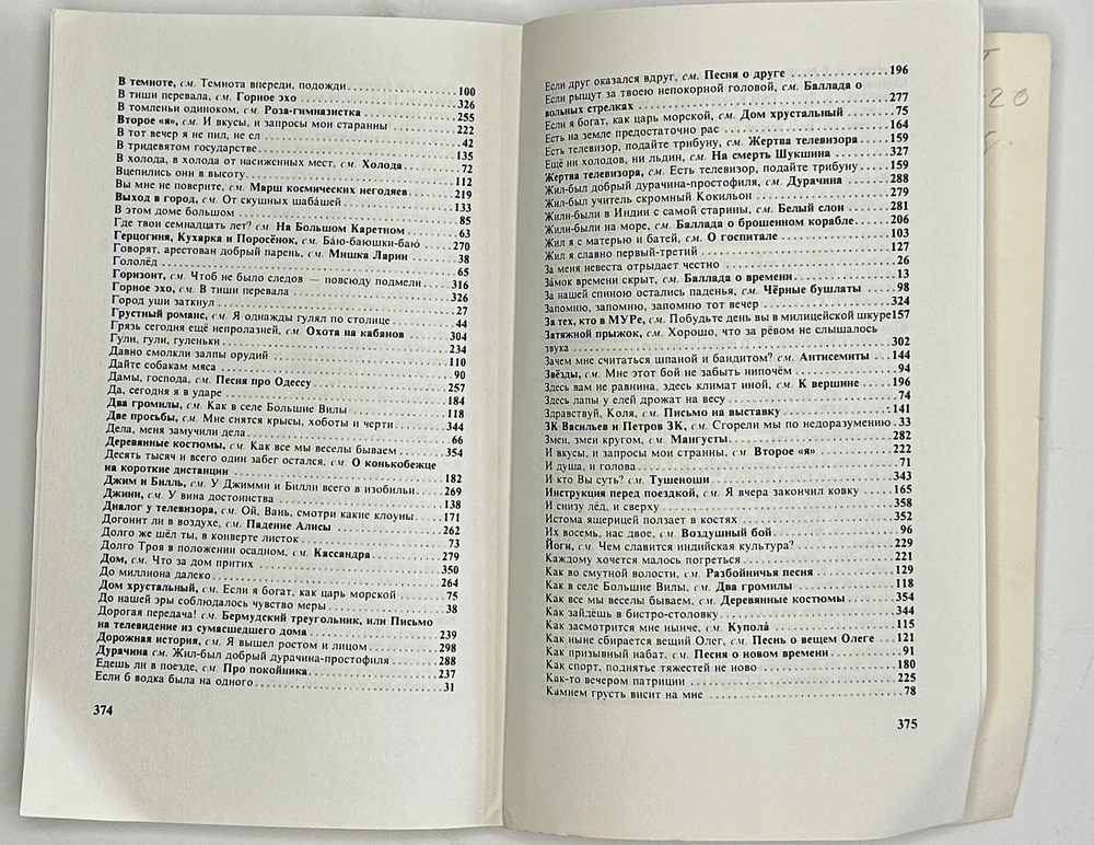 В. Высоцкий. Песни и стихи.  в 2х т., .1-е издание. Изд. «Литературное зарубежье», Нью-Йорк. 1981