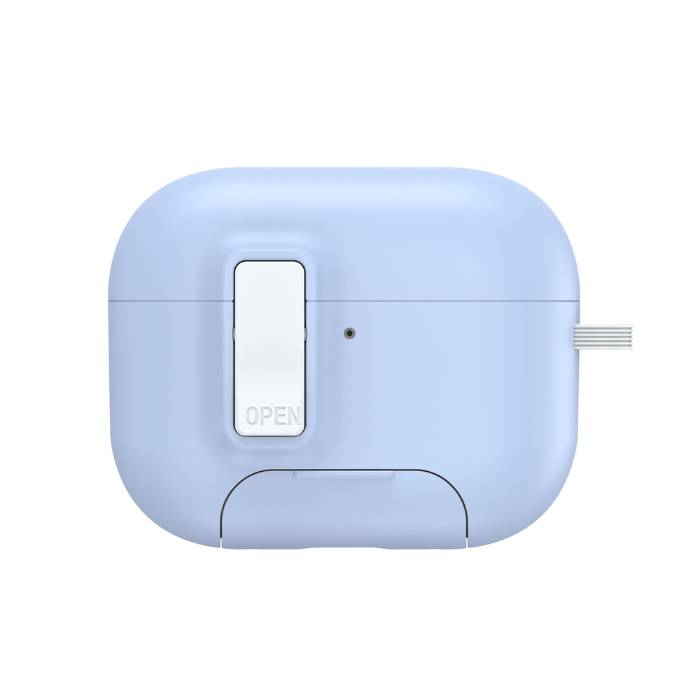 Чехол синего цвета (белый замок) и подставкой для наушников AirPods Pro 3, серия PECQ Series от Dux Ducis