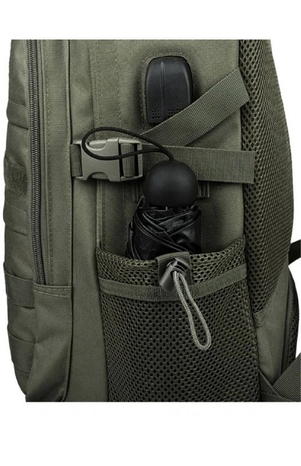 Тактический городской рюкзак с металлической ручкой 30-35л / олива