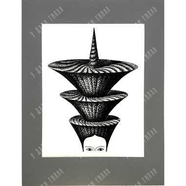 Пешков Р. В. Вавилон. Бумага, тушь, перо. 1999 г.