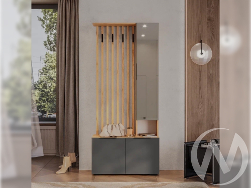 Прихожая ПР-03 Прихожая Сандра (крафт/графит)